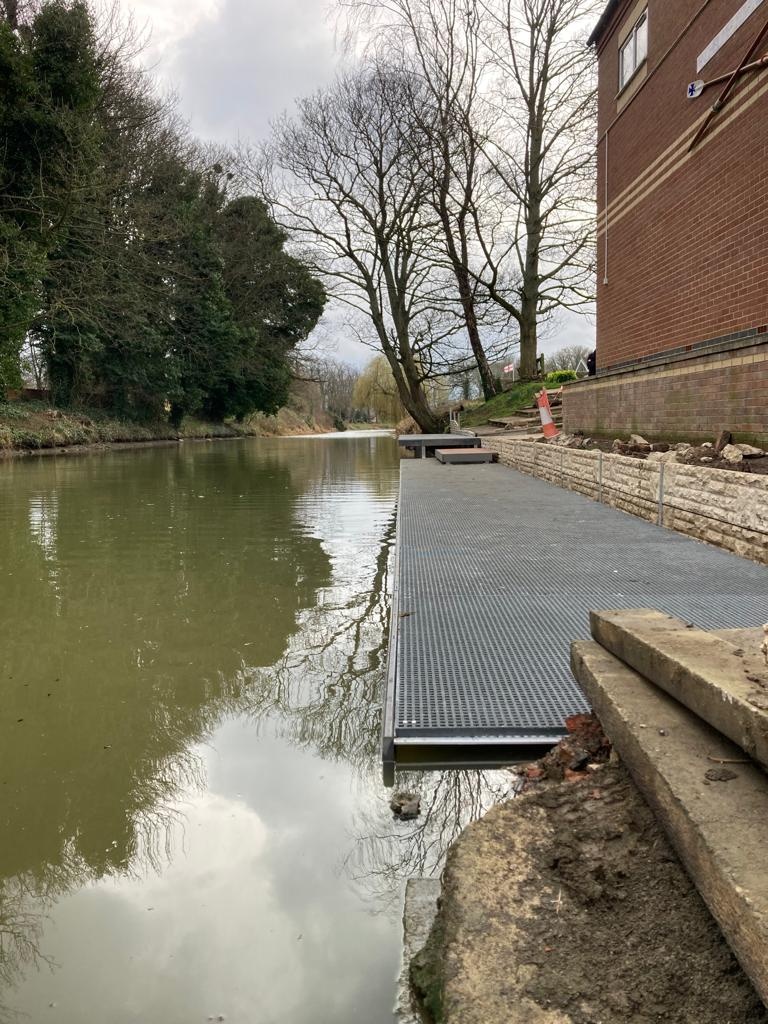 Rowing club mooring